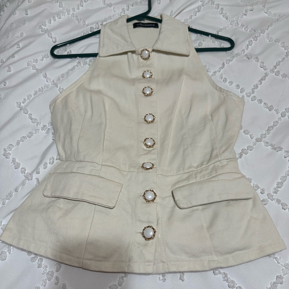 Lizard Thicket Cream Button Down Shirt